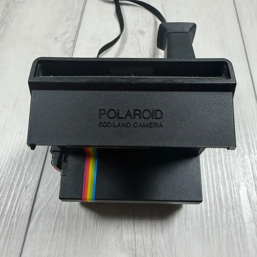 Polaroid OneStep Flash 600 Red Stripe Instant Film Camera